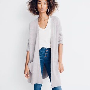 Madewell Kent Cardigan Sweater in Coziest Yarn XS, Pastel Marled Heather